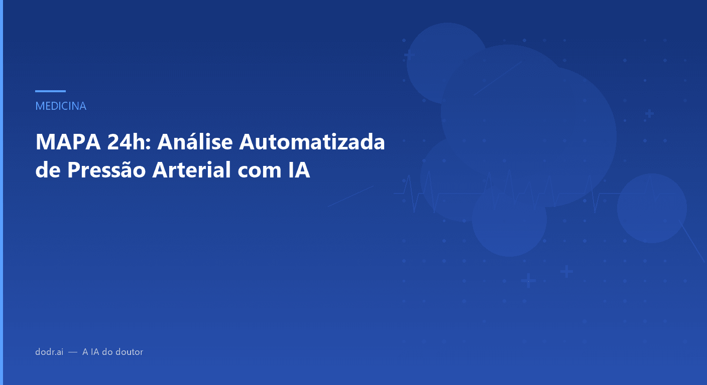 MAPA 24h: Análise Automatizada de Pressão Arterial com IA