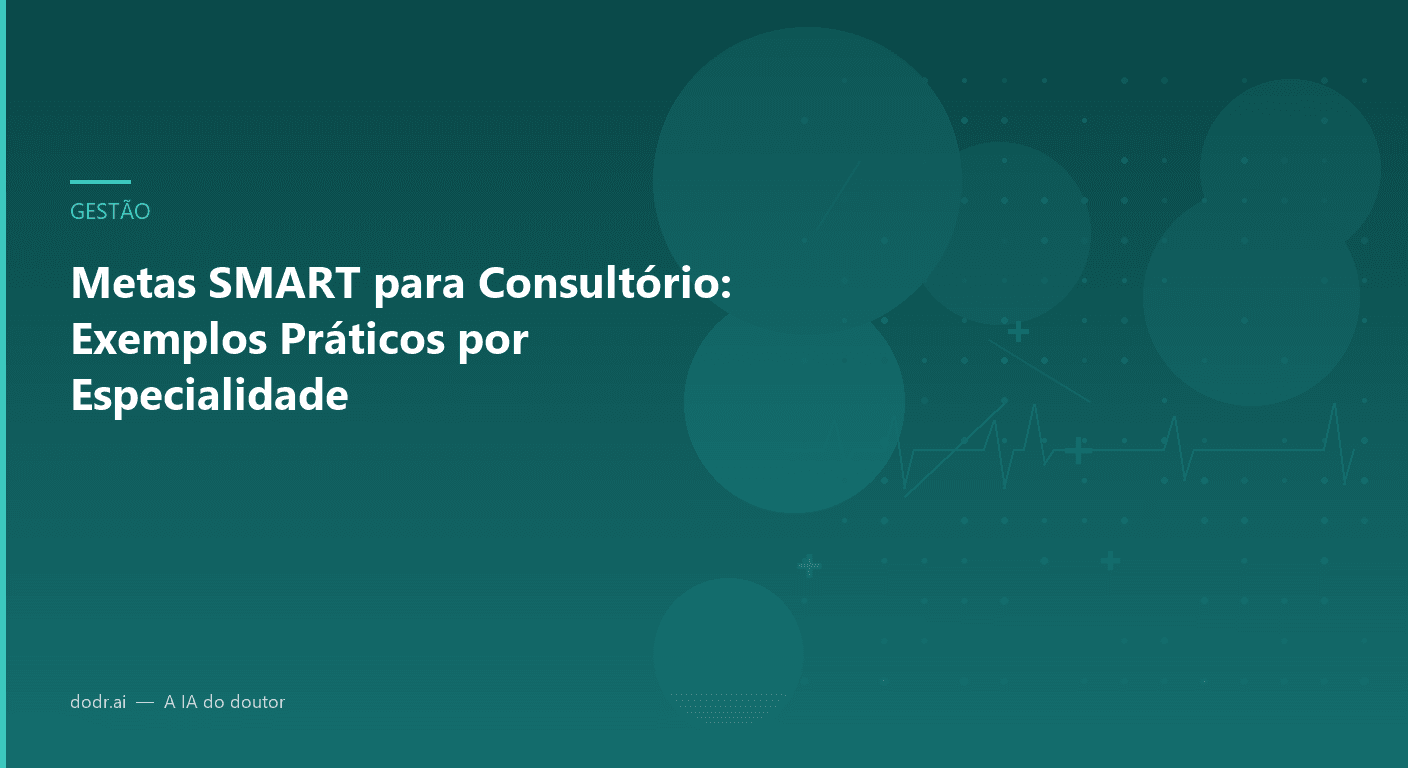 Metas SMART para Consultório: Exemplos Práticos por Especialidade