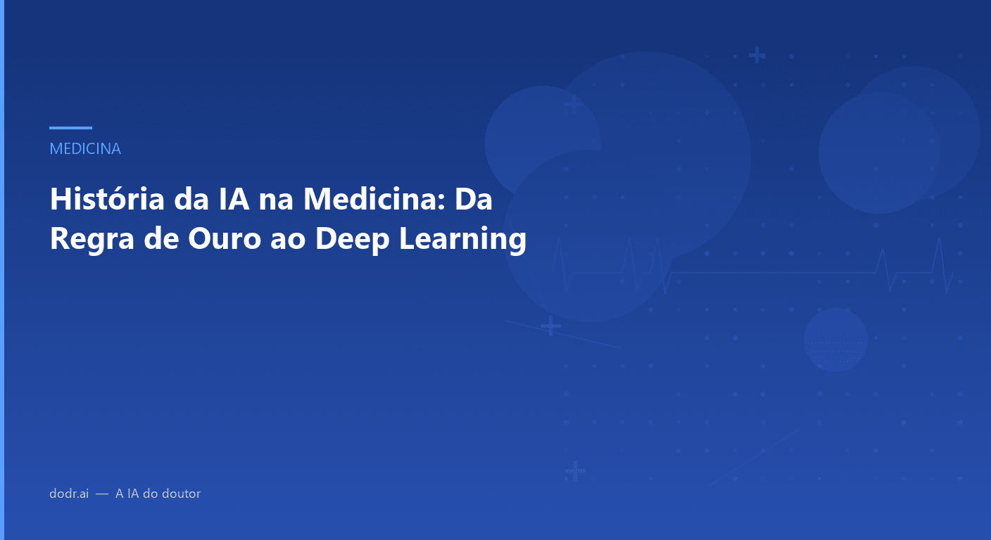 História da IA na Medicina: Da Regra de Ouro ao Deep Learning