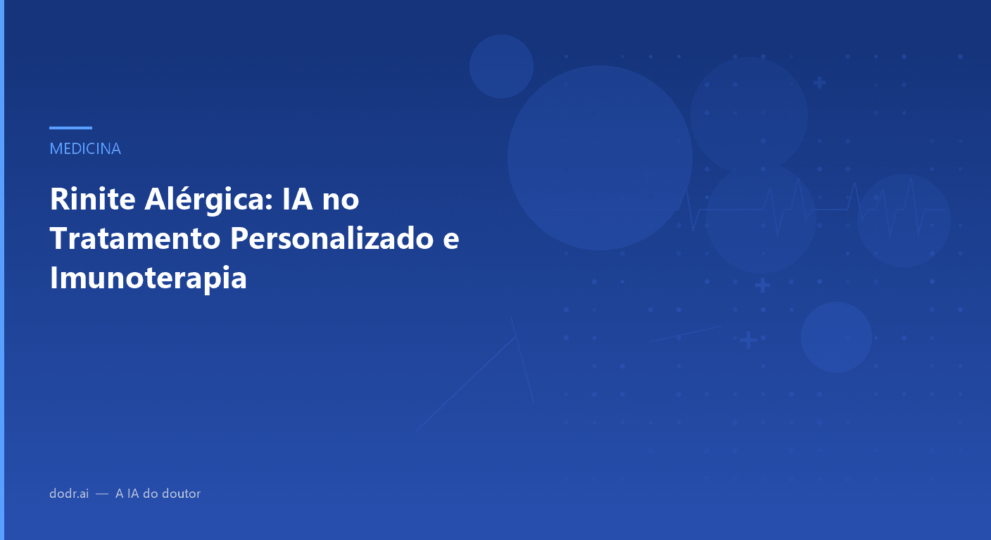 Rinite Alérgica: IA no Tratamento Personalizado e Imunoterapia