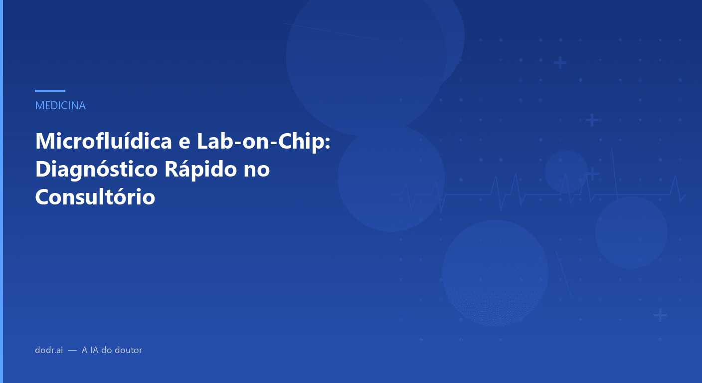 Microfluídica e Lab-on-Chip: Diagnóstico Rápido no Consultório