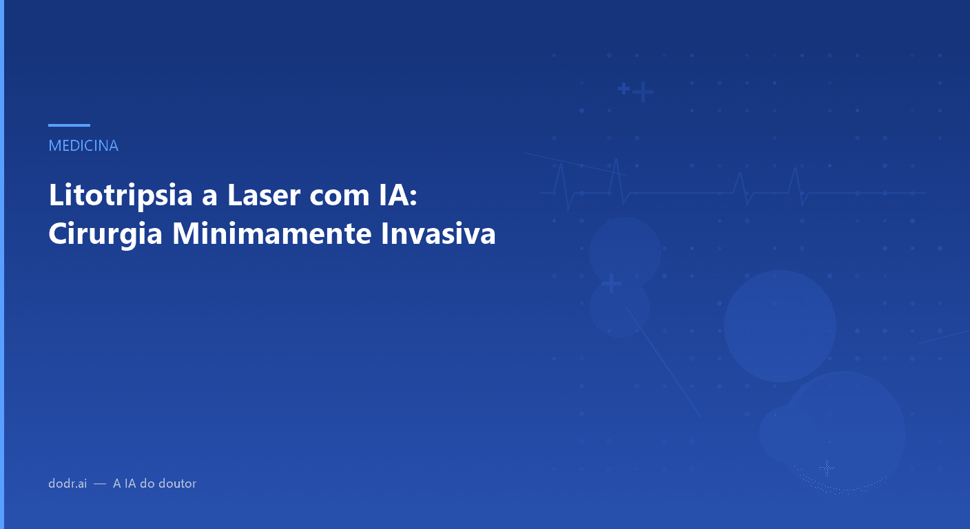Litotripsia a Laser com IA: Cirurgia Minimamente Invasiva